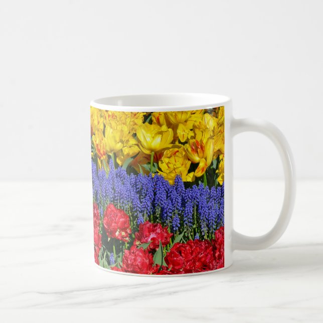 Caneca De Café Tulipas e flores de muscari (Direita)