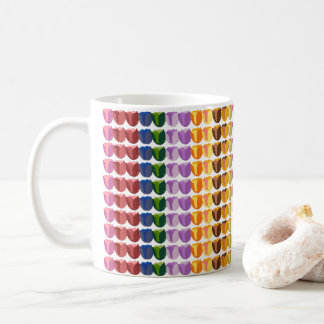 Caneca De Café Tulipas multicoloridas para a Primavera