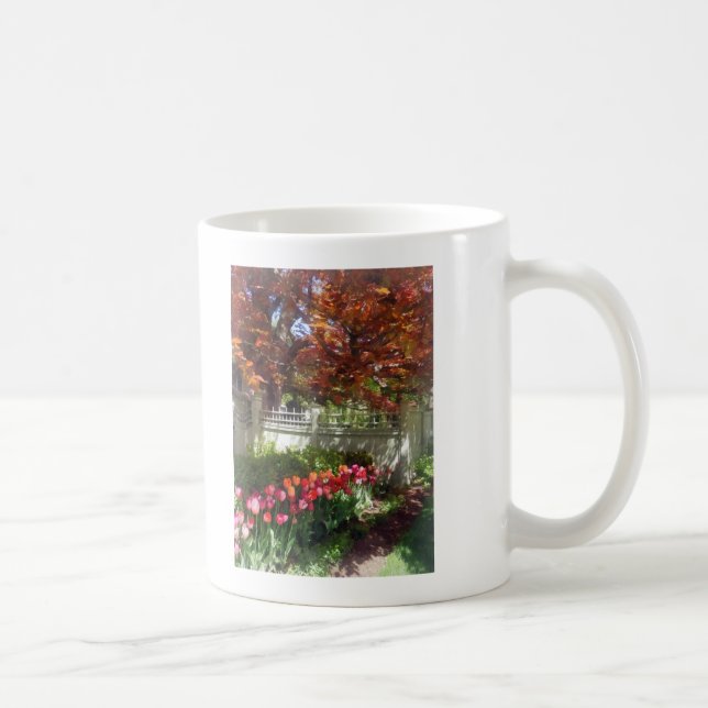 Caneca De Café Tulipas por cerca aplicação (Direita)