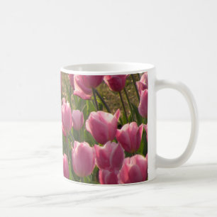 Caneca De Café Tulipas Rosa
