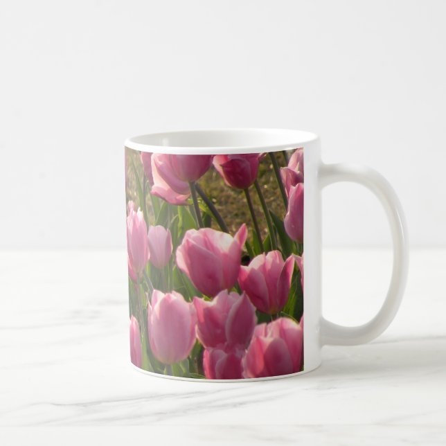 Caneca De Café Tulipas Rosa (Direita)
