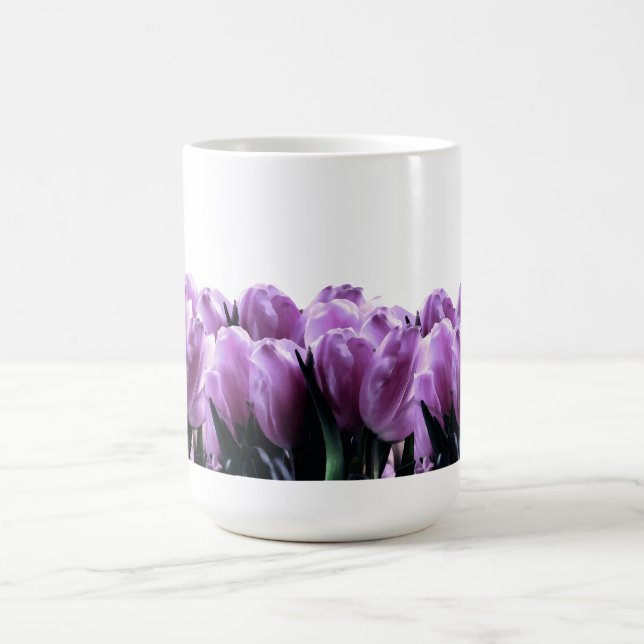 Caneca De Café Tulipas Roxas (Centro)