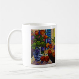 Caneca De Café Tulips e Maçãs 11 oz Clássica