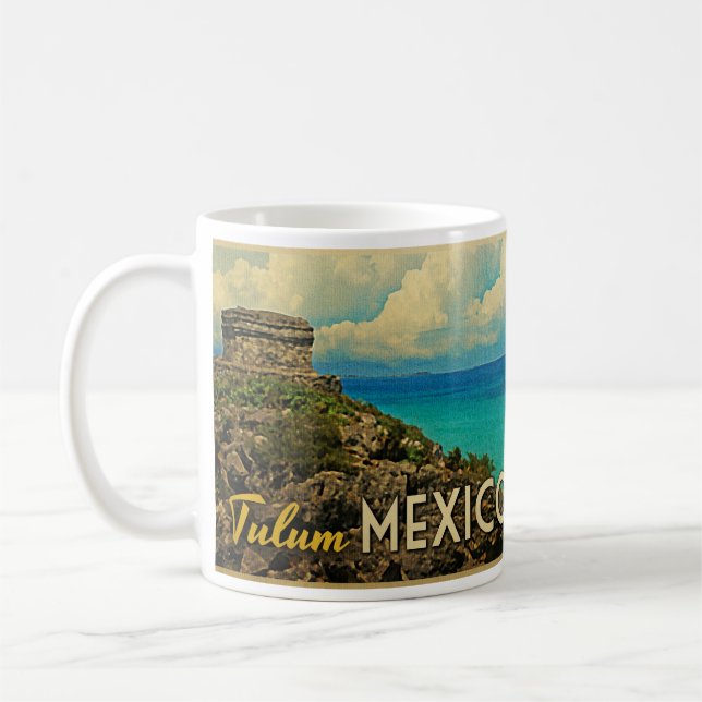 Caneca De Café Tulum México (Esquerda)
