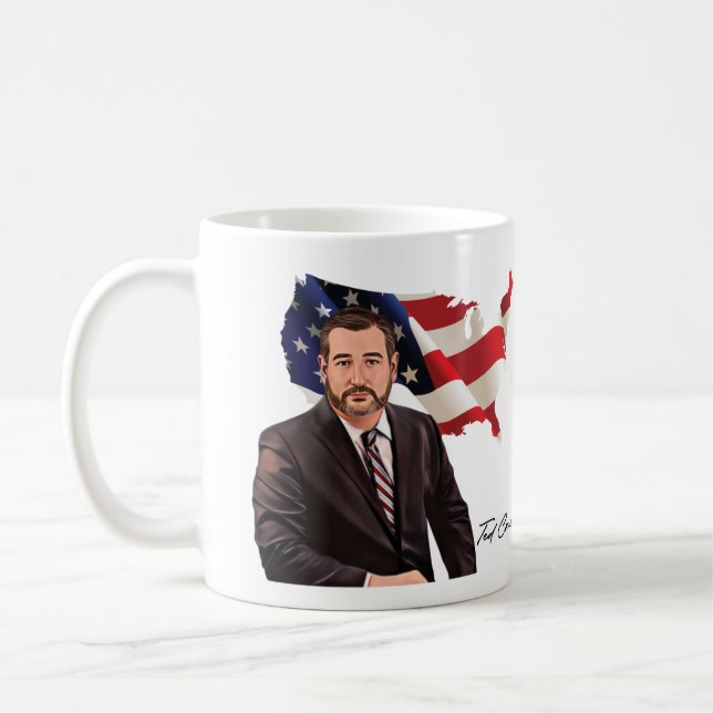 Caneca De Café Tumba de Ted Cruz (Esquerda)