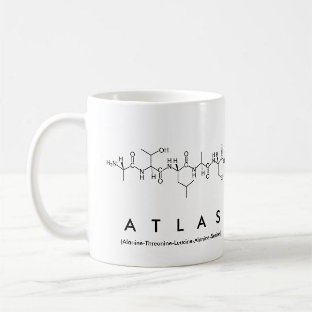 Caneca De Café Tumg de peptídeo Atlas (Esquerda)