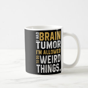 Caneca De Café Tumor Cerebral Divertido Conscientização Aneurisma