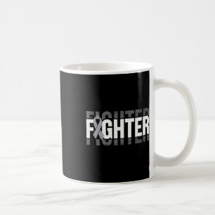 Caneca De Café Tumores Cérebros Sensibilização Cinza Luz Combate
