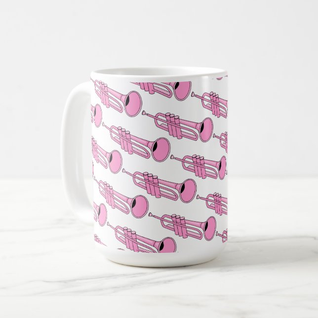 Caneca De Café Tumpet Mug Rosa (Frente Esquerda)