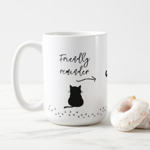 Caneca De Café Tumpy Black Cat Beber Água Lembrete