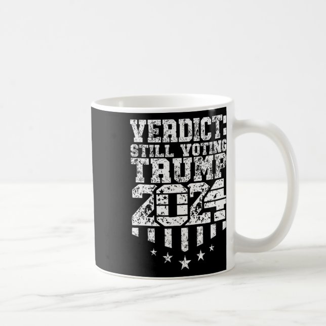 Caneca De Café Tumulto de Texto Atingido Ainda Votando Felon Cond (Direita)