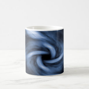 Caneca De Café Túnel abstrato azul girando
