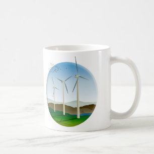 Caneca De Café Turbinas eólicas