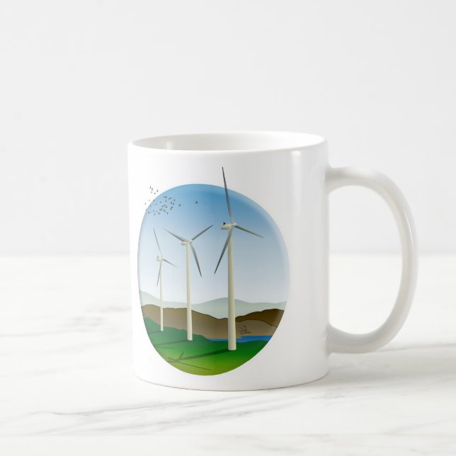 Caneca De Café Turbinas eólicas (Direita)