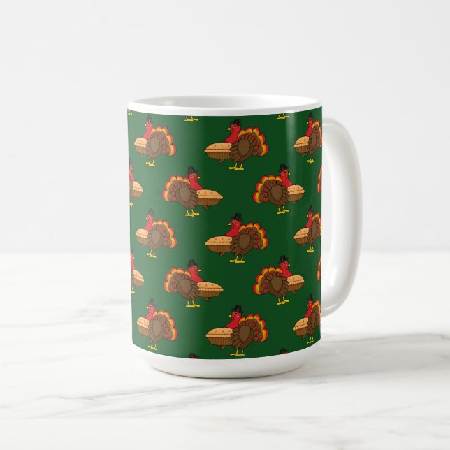 Caneca De Café Turca bonita com trote de abóbora (Frente Esquerda)