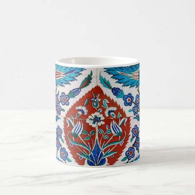 Caneca De Café Turca Cerâmica Floral (Centro)