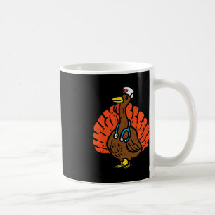 Caneca De Café Turca Enfermeira Divertida Ação de Graças Enfermei
