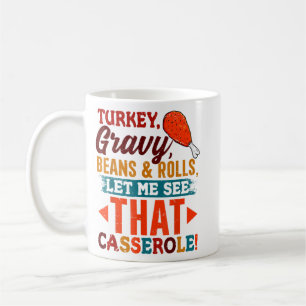 Caneca De Café Turcos Feijões e Rolos Gravosos Casserole Agradeci