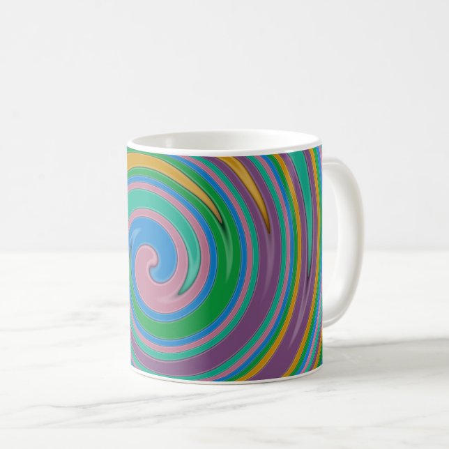 Caneca De Café Turfeiras de arco-íris (Frente Esquerda)