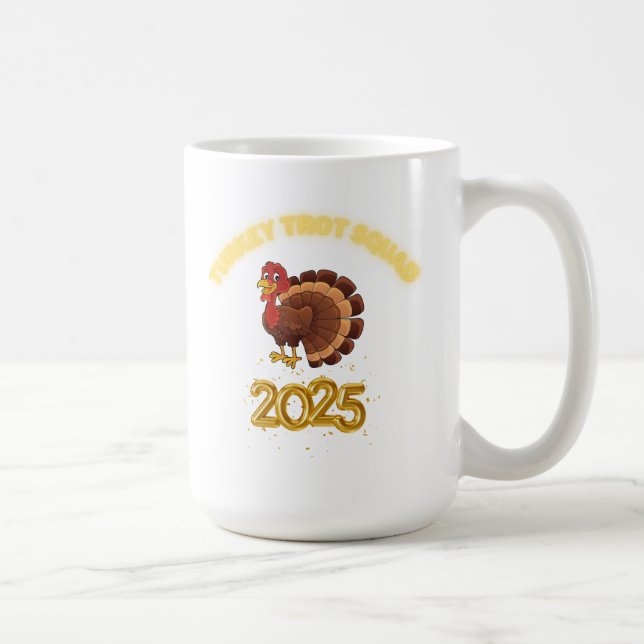 Caneca De Café Turkey Trot Squad 2025 (Direita)