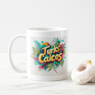 Caneca De Café Turks & Caicos Grafites Vibes: Arte nas Ruas das I