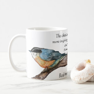 Caneca De Café Turma Branca de Nuthatch Thoreau