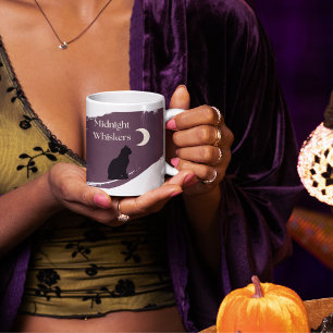 Caneca De Café Turma Clássica de Whiskers Meia-Noite, 11 oz