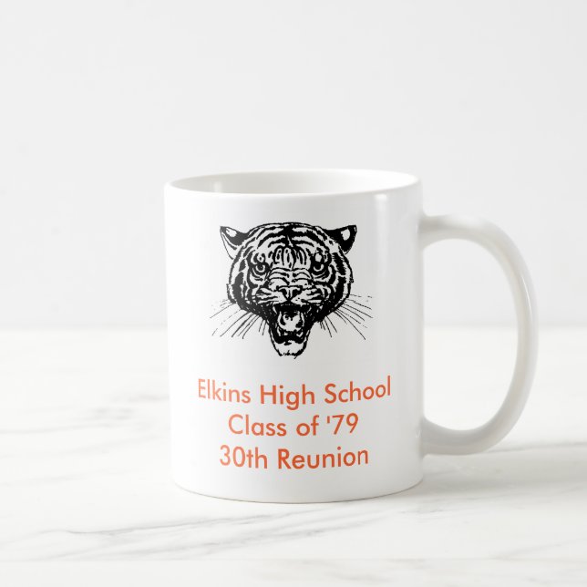 Caneca De Café Turma da escola secundária de Elkins 'da 30a (Direita)