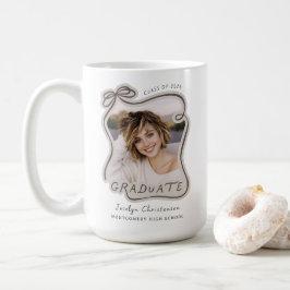 Caneca De Café Turma de 2026 Foto Personalizada de Arco de Format