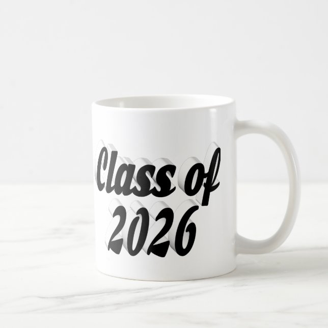 Caneca De Café Turma de 2026 texto preto formatura (Direita)