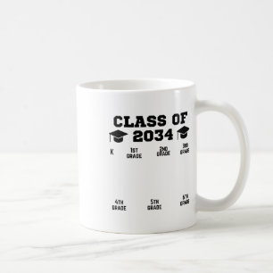 Caneca De Café Turma de 20&#; Ano letivo Cresça Comigo K-12 Impr