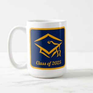 Caneca De Café Turma de Graduação de 20?? NVYGLD Personalizar Ano