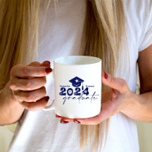 Turma de Graduados Personalizada de 2024 Azul Mari