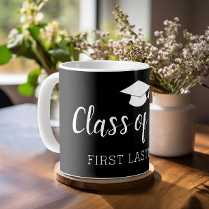 Caneca De Café Turma do Ano e Nome - Preto Pode Mudar de Cor