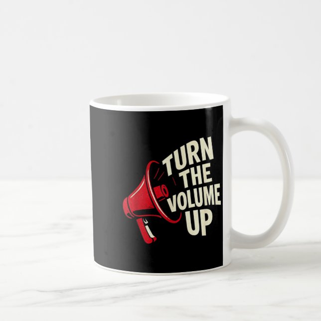 Caneca De Café Turn The Volume Up  (Direita)