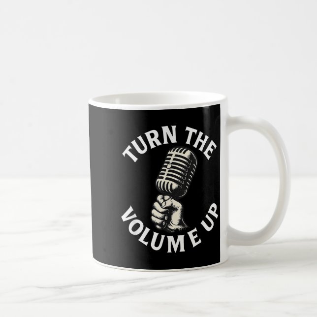 Caneca De Café Turn The Volume Up  (Direita)