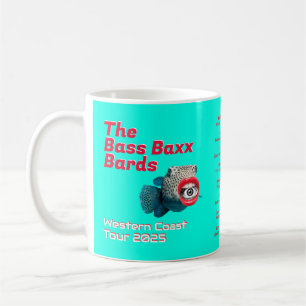 Caneca De Café Turnê de Banda de Blowfish Punk Rock