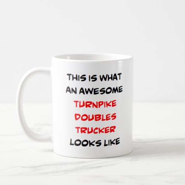 Caneca De Café turnpike dobra caminhoneiro, incrível (Esquerda)