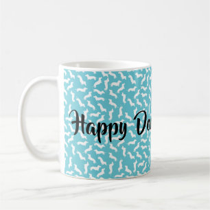 Caneca De Café Turquesa e docinho branco Dia de as mães mug