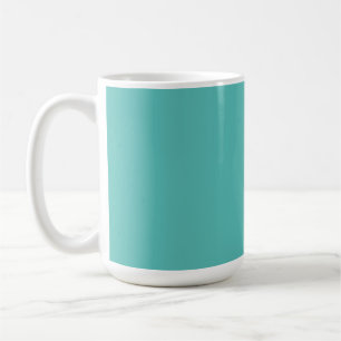 Caneca De Café Turquesa pastel de eucalipto maciço, simples