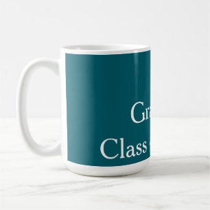 Caneca De Café Turquesa turma de formandos de 20XX parabéns ano n
