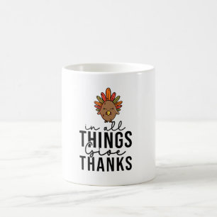 Caneca De Café Turquia Ação de Graças Café Mug - Queda Festiva