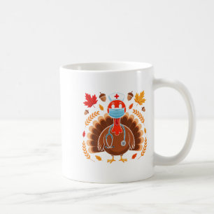 Caneca De Café Turquia Enfermeira Dia de Ação de Graças Salva as