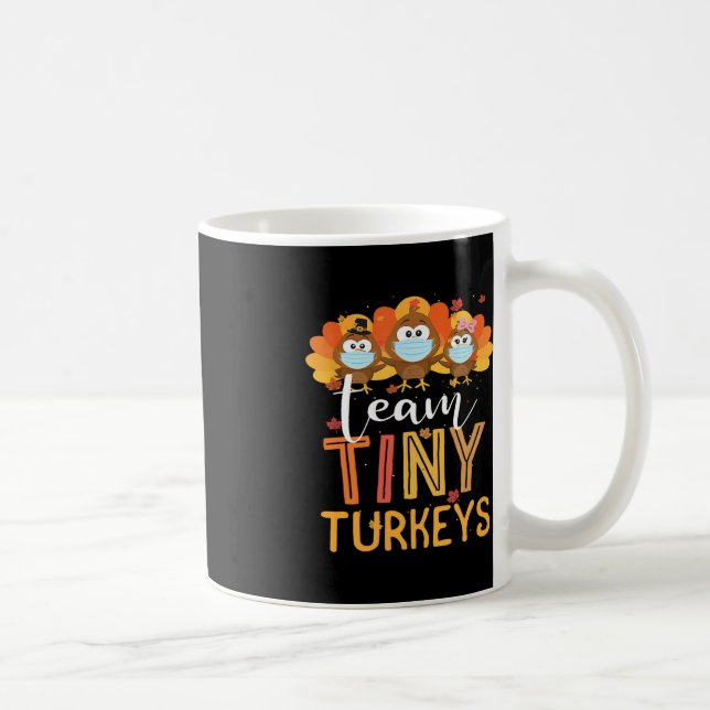 Caneca De Café Turquia Equipe de Ação de Graças Pequena Enfermeir (Direita)