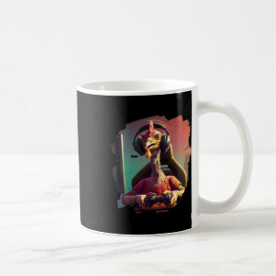 Caneca De Café Turquia: Jogo de Vídeo Jogador de Ação de Graças T