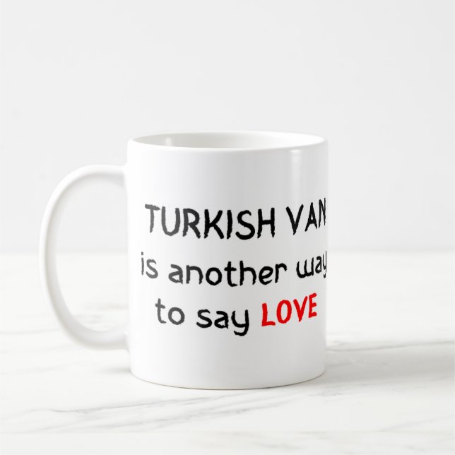 Caneca De Café turquia van love Mug (Esquerda)