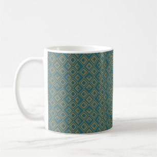 Caneca De Café Turquoise Art Deco