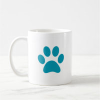 "Turquoise Paw Print"