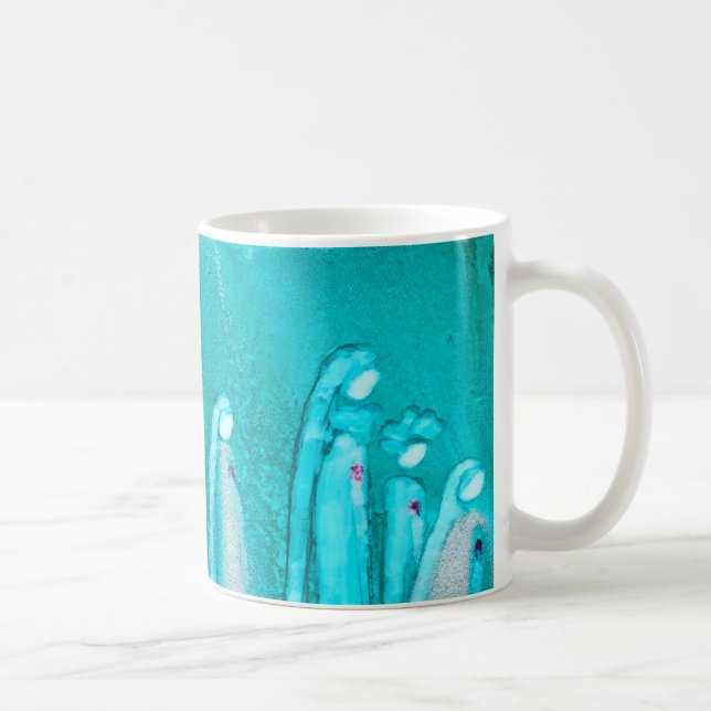 Caneca De Café Turquoise Teal Coffee Mug (Direita)