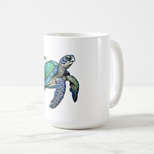 CANECA DE CAFÉ TURTLE DO MAR DO OCEANO CUTO